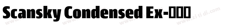 Scansky Condensed Ex字体转换